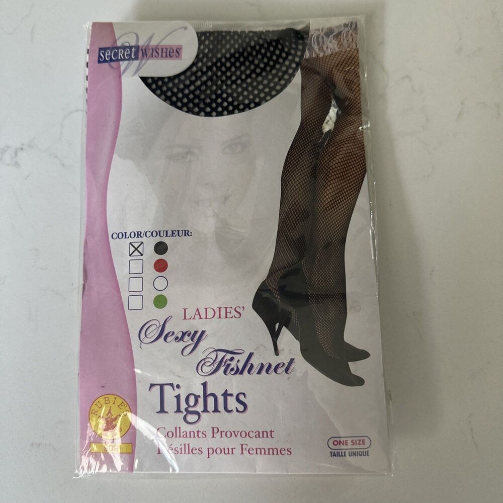 Fishnet Tights Black One Size